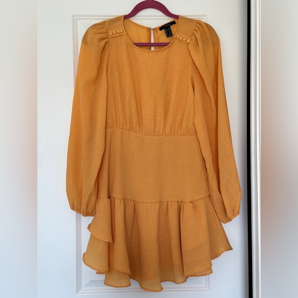 Mustard Yellow Long Sleeve Dress